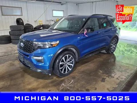 Blue 2023 Ford Explorer ST-Line for sale in Michigan Center, MI