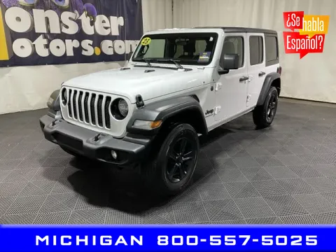 White 2023 Jeep Wrangler Sport for sale in Michigan Center, MI
