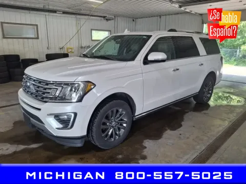 White 2019 Ford Expedition Max Limited for sale in Michigan Center, MI