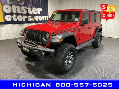 Red 2022 Jeep Wrangler Unlimited Rubicon for sale in Michigan Center, MI