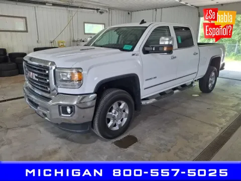White 2015 GMC Sierra 2500HD SLT for sale in Michigan Center, MI