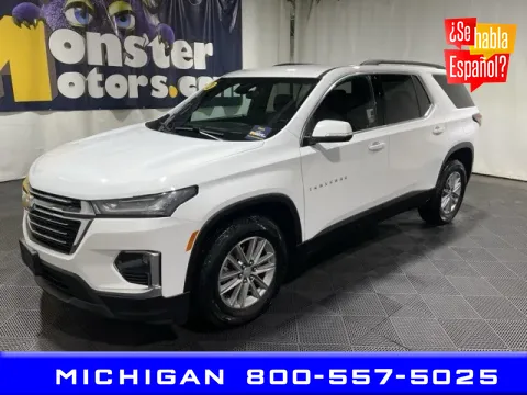 White 2023 Chevrolet Traverse LT for sale in Michigan Center, MI