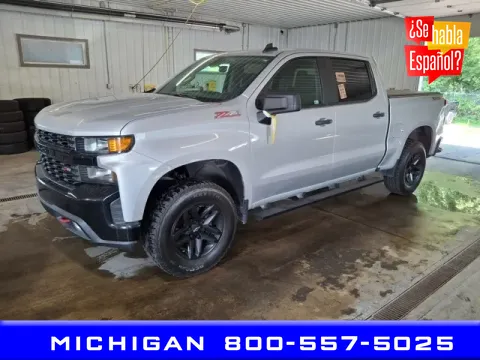 Silver 2019 Chevrolet Silverado 1500 Custom Trail Boss for sale in Michigan Center, MI