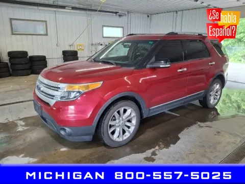 Red 2012 Ford Explorer XLT for sale in Michigan Center, MI