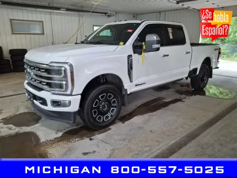 White 2024 Ford F-250SD Platinum for sale in Michigan Center, MI