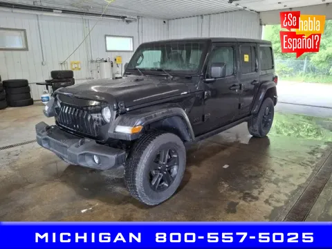 Black 2021 Jeep Wrangler Unlimited Sport Altitude for sale in Michigan Center, MI