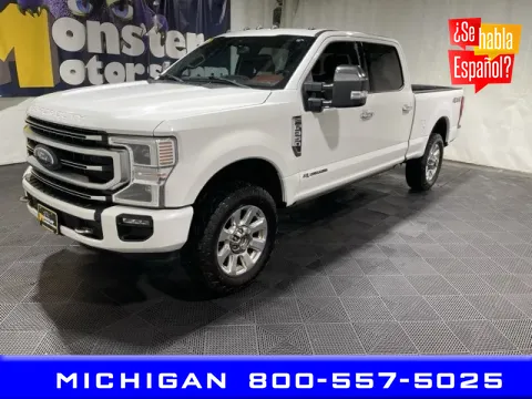 White 2022 Ford F-350SD Platinum for sale in Michigan Center, MI