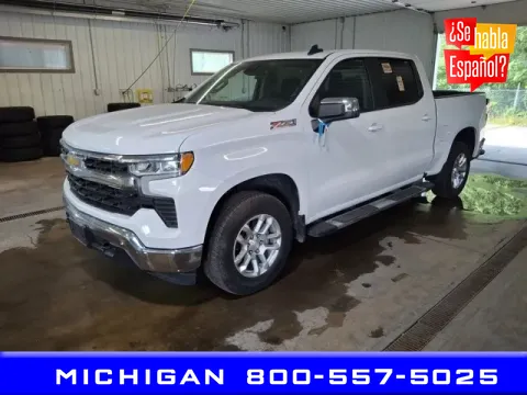 White 2023 Chevrolet Silverado 1500 LT for sale in Michigan Center, MI