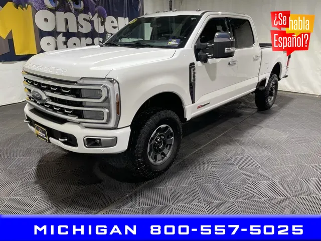 White 2024 Ford F-350SD Platinum for sale in Michigan Center, MI
