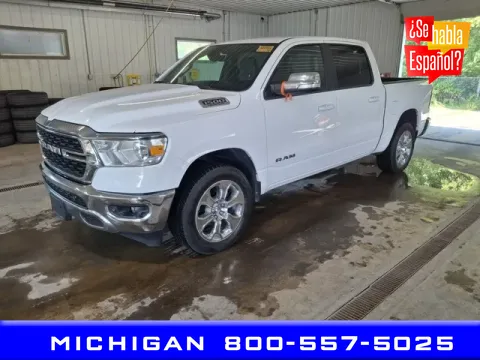 White 2022 Ram 1500 Big Horn/Lone Star for sale in Michigan Center, MI