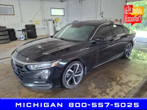 Black 2018 Honda Accord Sport 2.0T for sale in Michigan Center, MI