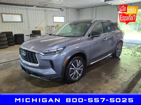 Blue 2023 INFINITI QX60 Sensory for sale in Michigan Center, MI