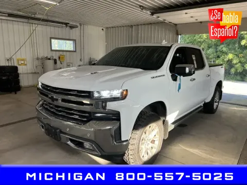 White 2019 Chevrolet Silverado 1500 LTZ for sale in Michigan Center, MI