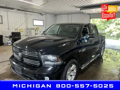 Black 2015 Ram 1500 Sport for sale in Michigan Center, MI