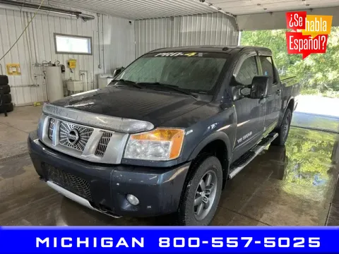 Blue 2015 Nissan Titan PRO-4X for sale in Michigan Center, MI