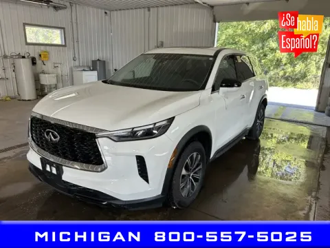 White 2023 INFINITI QX60 PURE for sale in Michigan Center, MI