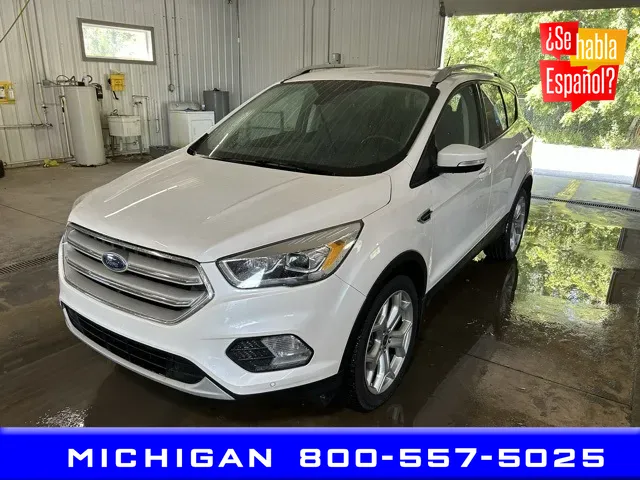White 2019 Ford Escape Titanium for sale in Michigan Center, MI