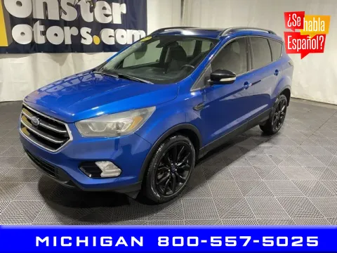 Blue 2017 Ford Escape Titanium for sale in Michigan Center, MI