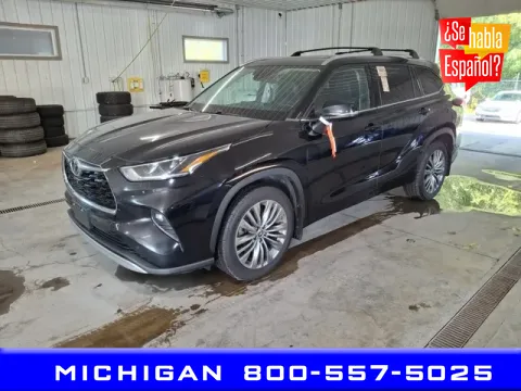 Black 2021 Toyota Highlander Platinum for sale in Michigan Center, MI