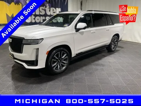 White 2022 Cadillac Escalade ESV Sport Platinum for sale in Michigan Center, MI