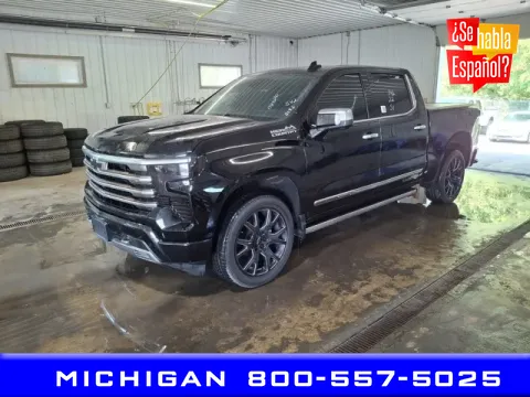 Black 2022 Chevrolet Silverado 1500 High Country for sale in Michigan Center, MI