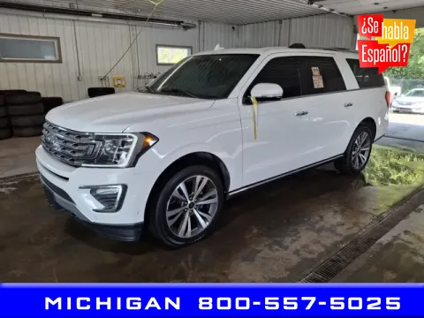 White 2021 Ford Expedition Max Limited for sale in Michigan Center, MI