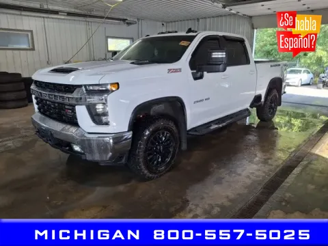 White 2021 Chevrolet Silverado 2500HD LT for sale in Michigan Center, MI