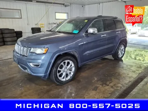 Blue 2019 Jeep Grand Cherokee Overland for sale in Michigan Center, MI