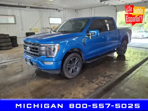 Blue 2021 Ford F-150 Lariat for sale in Michigan Center, MI