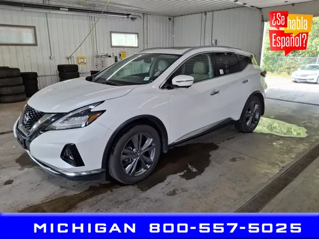 White 2019 Nissan Murano Platinum for sale in Michigan Center, MI
