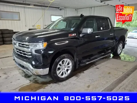 Black 2022 Chevrolet Silverado 1500 LTZ for sale in Michigan Center, MI