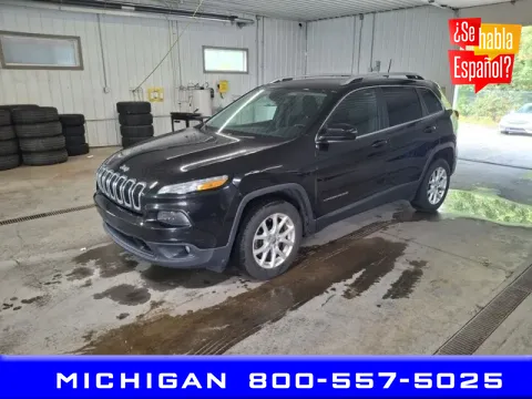 Black 2016 Jeep Cherokee Latitude for sale in Michigan Center, MI