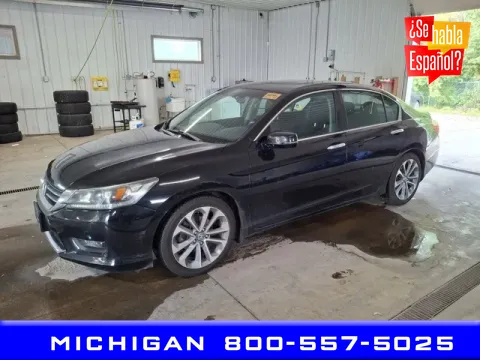 Black 2015 Honda Accord Sport for sale in Michigan Center, MI