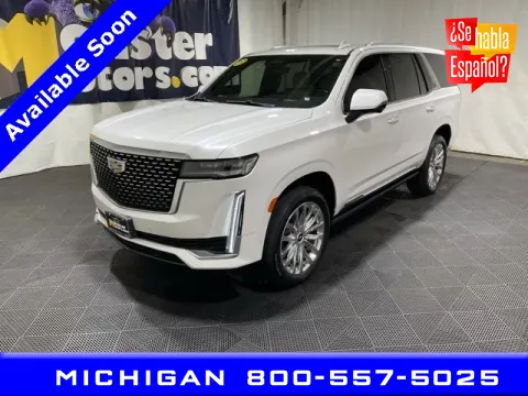 White 2022 Cadillac Escalade Premium Luxury for sale in Michigan Center, MI