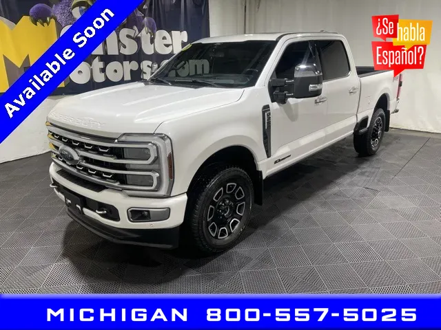 White 2024 Ford F-250SD Platinum for sale in Michigan Center, MI