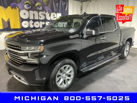 Black 2021 Chevrolet Silverado 1500 High Country for sale in Michigan Center, MI