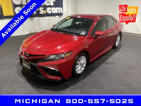 Red 2022 Toyota Camry SE for sale in Michigan Center, MI