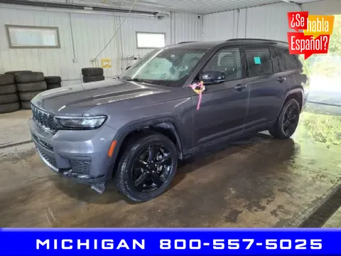 Gray 2021 Jeep Grand Cherokee L Altitude for sale in Michigan Center, MI