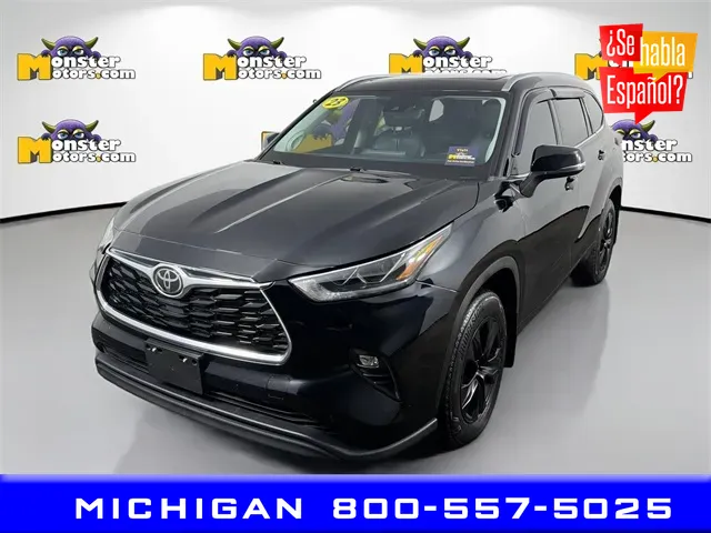 Black 2023 Toyota Highlander L for sale in Michigan Center, MI