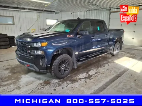 Blue 2021 Chevrolet Silverado 1500 Custom Trail Boss for sale in Michigan Center, MI