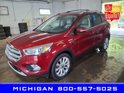 Red 2017 Ford Escape Titanium for sale in Michigan Center, MI