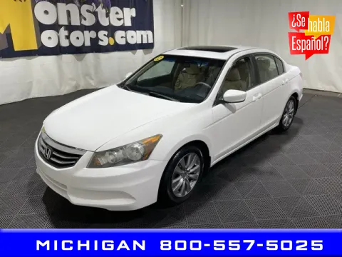 White 2012 Honda Accord EX-L for sale in Michigan Center, MI
