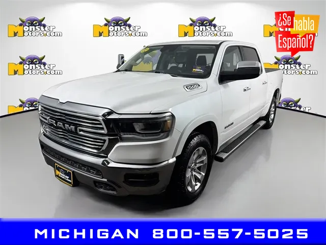 White 2022 Ram 1500 Laramie for sale in Michigan Center, MI