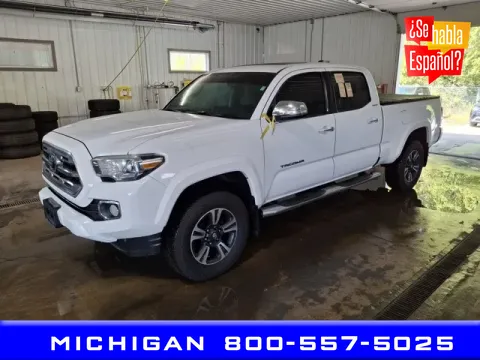 White 2016 Toyota Tacoma Limited for sale in Michigan Center, MI