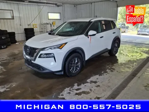 White 2021 Nissan Rogue S for sale in Michigan Center, MI
