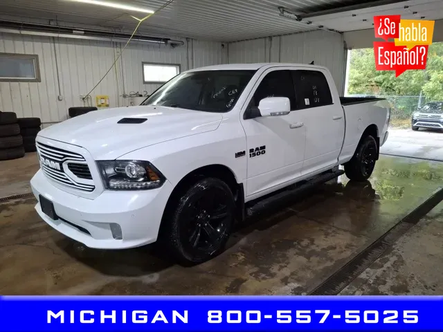 White 2018 Ram 1500 Sport for sale in Michigan Center, MI