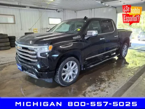 Black 2022 Chevrolet Silverado 1500 High Country for sale in Michigan Center, MI