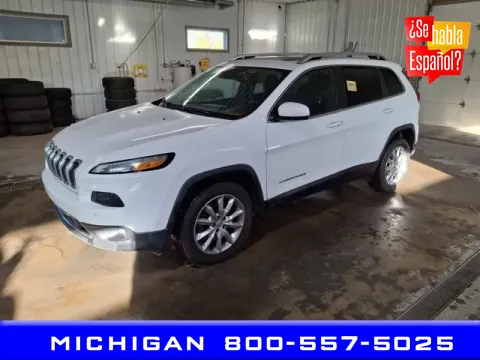 White 2015 Jeep Cherokee Limited for sale in Michigan Center, MI