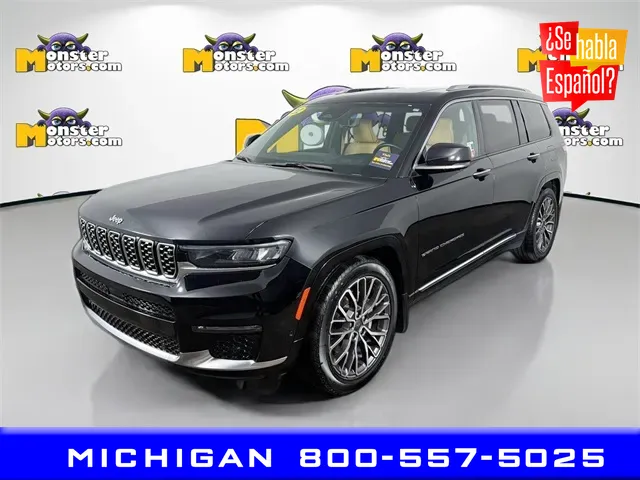 Black 2022 Jeep Grand Cherokee L Summit for sale in Michigan Center, MI