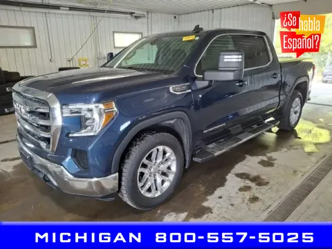 Blue 2021 GMC Sierra 1500 SLE for sale in Michigan Center, MI